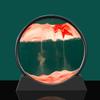 3D Moving Sand Art Picture Round Glass Deep Sea Sandscape Hourglass Quicksand Craft Flowing Sand Painting Office Home Decor Gift