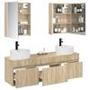 Bathroom Cabinet Set 5 pcs Sonoma Oak 53 x 15.5 x 70 cm