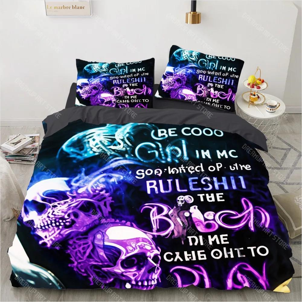 Fire Skull Duvet Cover Set Twin Single Queen King Size Halloween Bedding Set Teen Adult Kids Children Bed Linen Qulit Cover