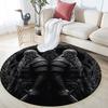 Viking Warrior pattern round rug,Carpet Rug for Living Room Bedroom Playroom ,Non-slip Floor Mat,Holiday Gifts and Birthday Gifts.