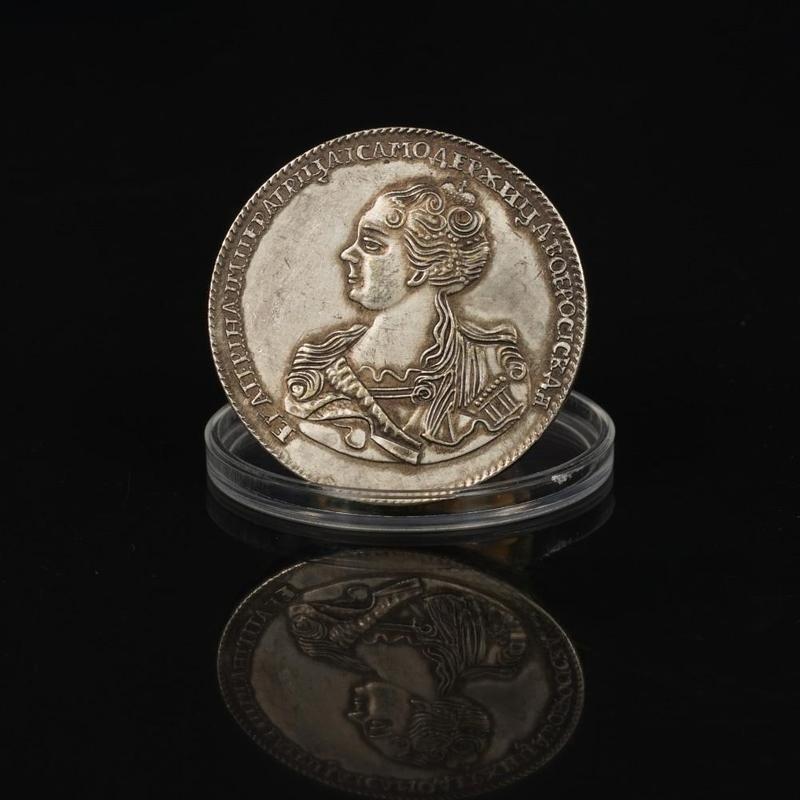 Россия 1725, Императрица Екатерина, старинные монеты, креативные подарки, двуглавый орел, европейский и американский дворцовый стиль, монеты