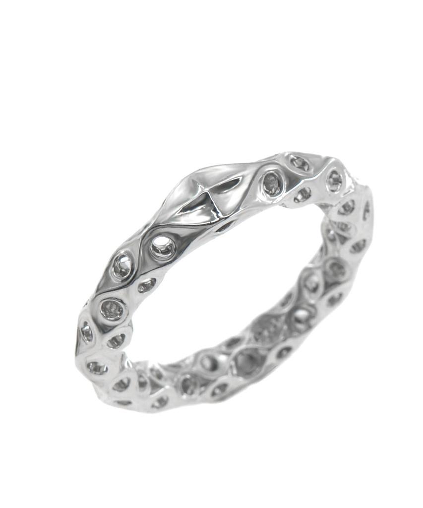 Vivus Panal White Gold Silver Ring