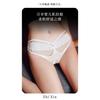 Sexy open-crotch panties, lace and satin hollow-out design, sweet and alluring, seductive and flirtatious, no need to remove, hot mesh triangle