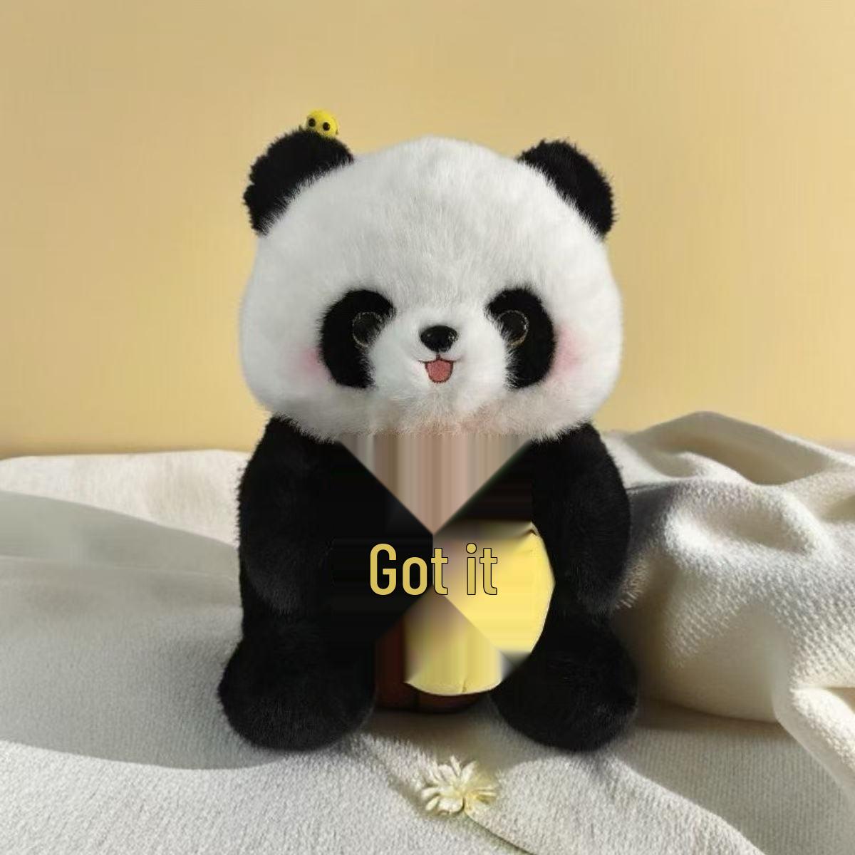 2025 Большой плюшевый рюкзак-панда - Милый мультяшный дизайн в виде банки с медом