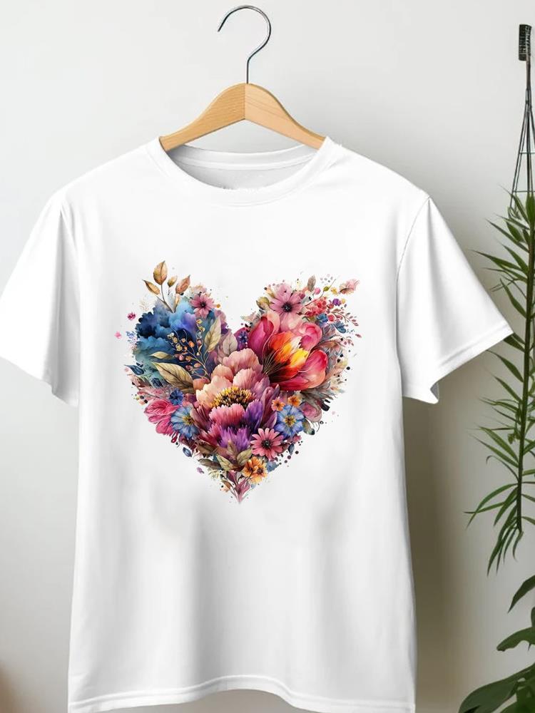 

Трендовая акварельная милая одежда 3D принт женская футболка повседневная одежда графические футболки женские футболки с коротким рукавом женская модная одежда 6XL