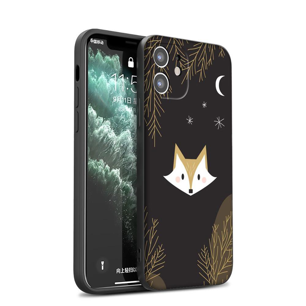 GX110 Kawaii Cute Fox Silikon Soft Case für iPhone 13 12 Mini 11 Pro XS Max XR X 8 7 6 6S Plus 5 5S SE 2020