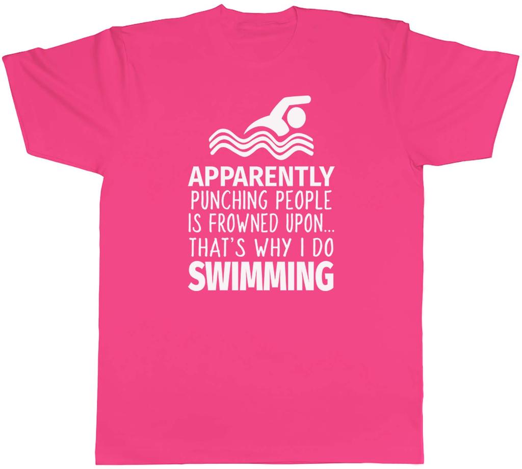 Punching People is Frowned Upon Thats Why I Do Swimming Unisex Unisex TShirt Tee