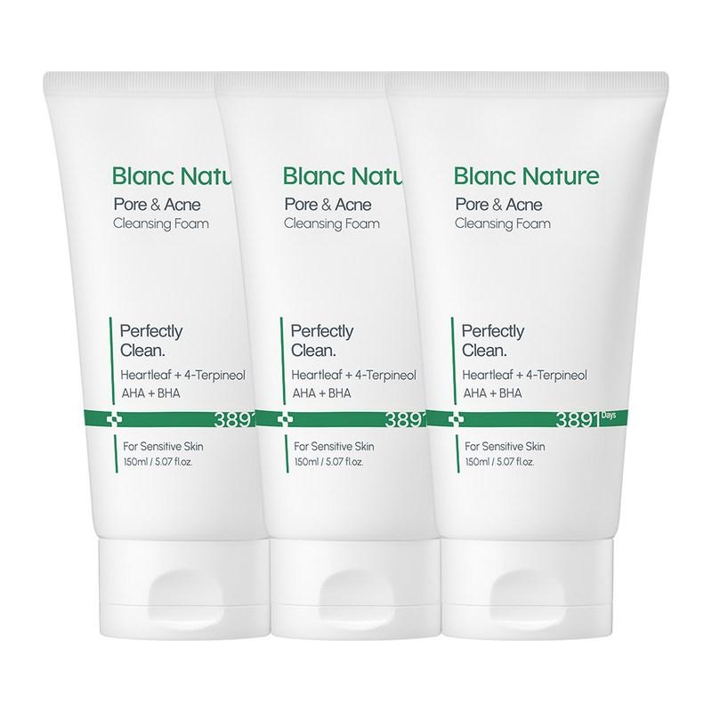 Blanc Nature Acne Functional Cleansing Foam, 150ml, 3 pcs