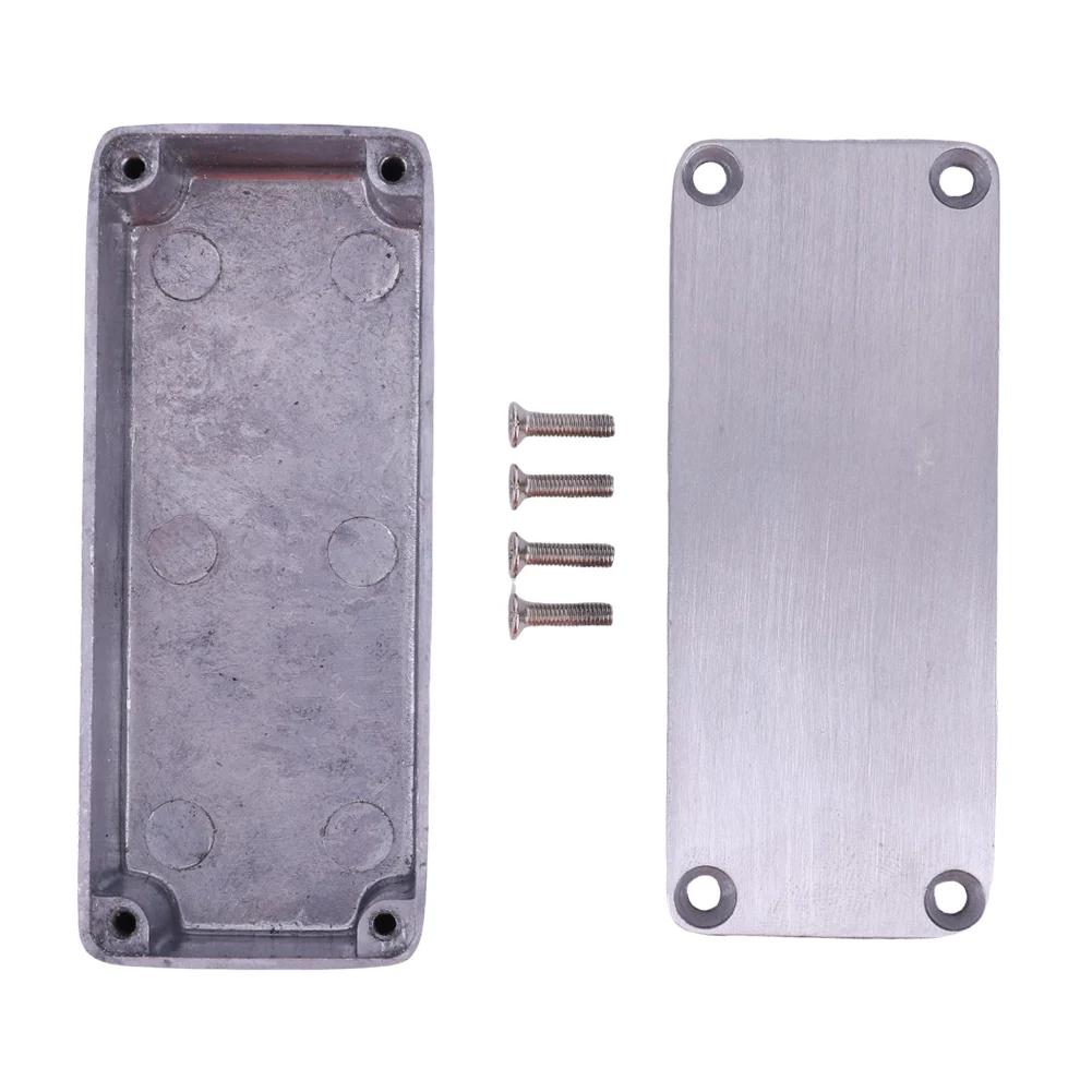 1-3 peças Caixa de Stompbox de Alumínio Efeitos Estilo 1590A 1590B Gabinete de Pedal com Parafusos Kit de Instrumento Musical Caixa Stompbox para Guitarra