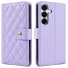 Funda tipo cartera de cuero con diseño de rejilla 3D y correa de lujo, soporte para libro para iPhone 17 16 15 Pro Max Samsung S25 S24 Plus A17 A16, para chicas, ranura magnética para tarjetas, tapa abatible