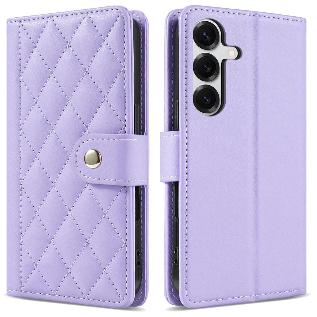 Funda tipo cartera de cuero con diseño de rejilla 3D y correa de lujo, soporte para libro para iPhone 17 16 15 Pro Max Samsung S25 S24 Plus A17 A16, para chicas, ranura magnética para tarjetas, tapa abatible