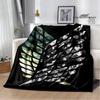 Cartoon A-Attack On Titan Printed Blankets Picnic Blanket Warm Flannel Blankets Home Bed Linings Blankets for Beds Birthday Gift