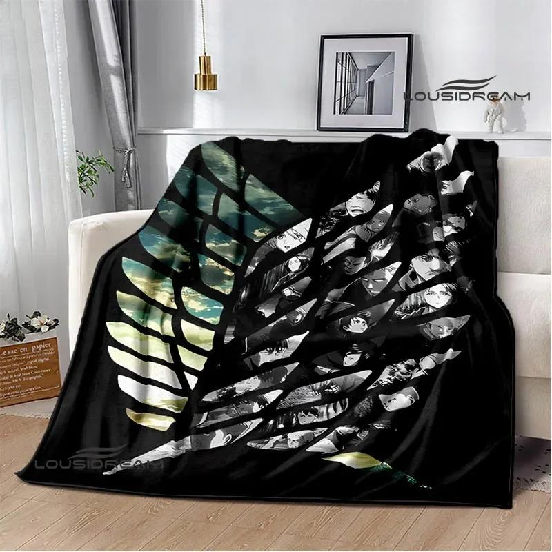 Cartoon A-Attack On Titan Printed Blankets Picnic Blanket Warm Flannel Blankets Home Bed Linings Blankets for Beds Birthday Gift