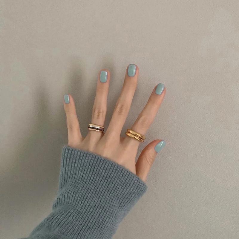 24 Stück Mandel Französische Press-On Nägel Abnehmbar Vollabdeckung Ballerina Falsche Nagelspitzen Für Damen Mädchen