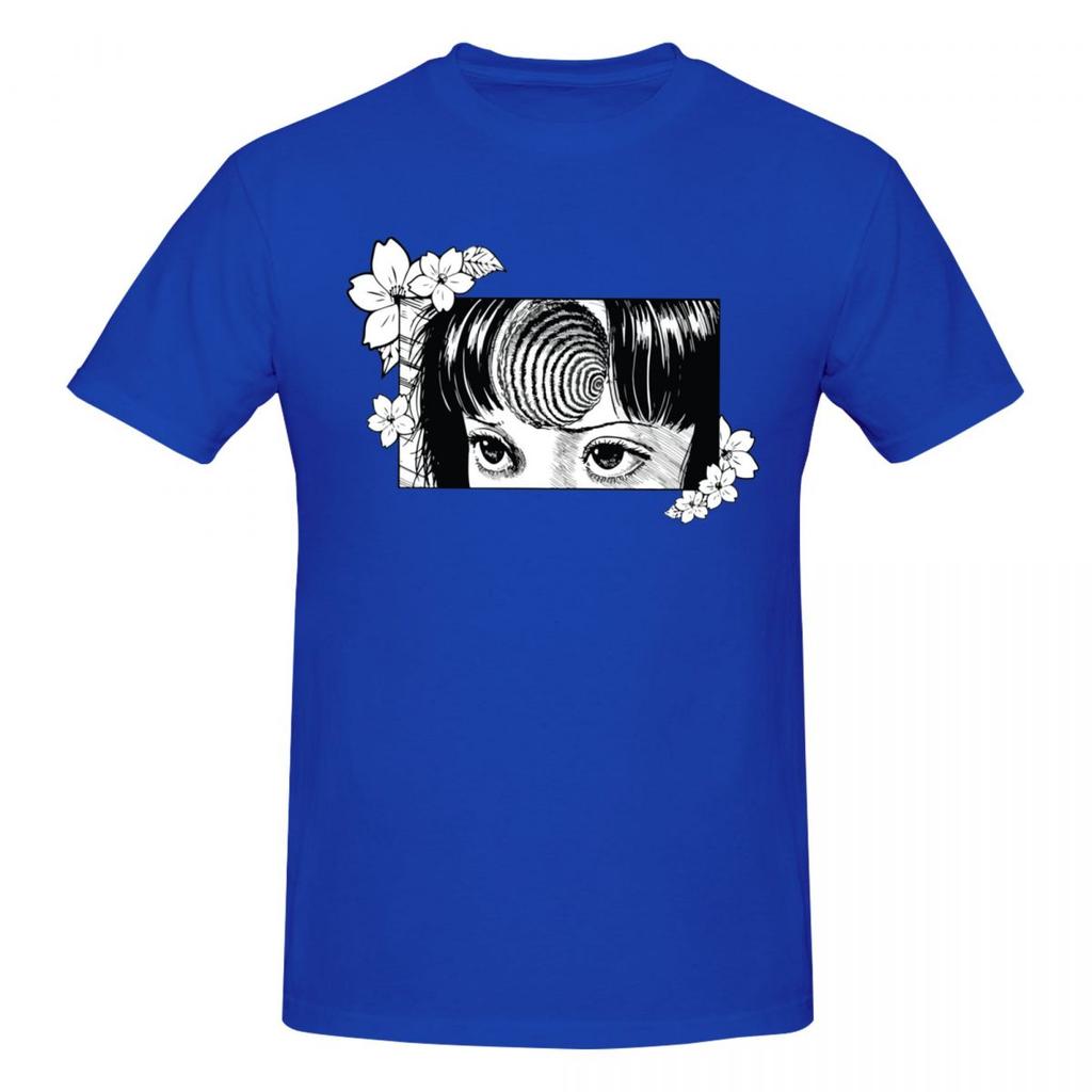 Unisex Junji Ito Trendy T Shirt Streetwear Oversized Oneck Cotton Sleeve Tshirts