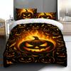 Duvet Cover Printed With Christmas Decoration Super Soft Brushed Microfiber Double Bed Comfortable Set With Zipper Closure And 2 Pillowcases