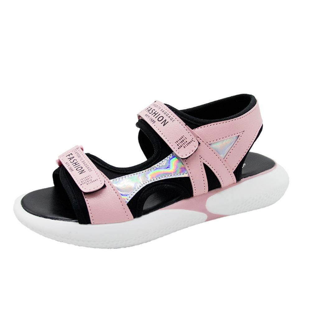 Fashion 2025 Summer New Sandals Women's Large 41 42 Thick Bottom Junior High School Student Small 34 Super Hot Sports Sandals