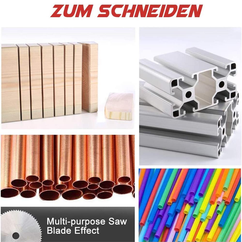 6pcs Circular Saw Blades with Extension Rod Cutting Discs for Wood Plastic Metal