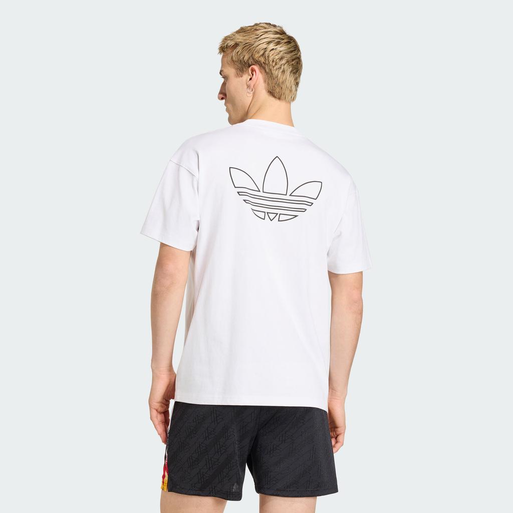 Adidas Originals T Shirts Men's White Crew Neck Moderate