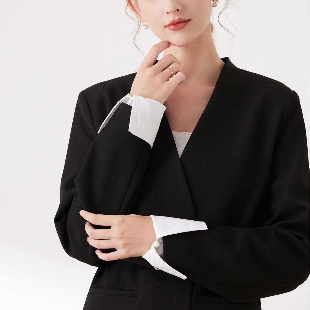 New All-match Detachable Shirt Pleated Flared Sleeve False Cuffs Pleated Wristband Girls Women Clothing Wrist Cuffs