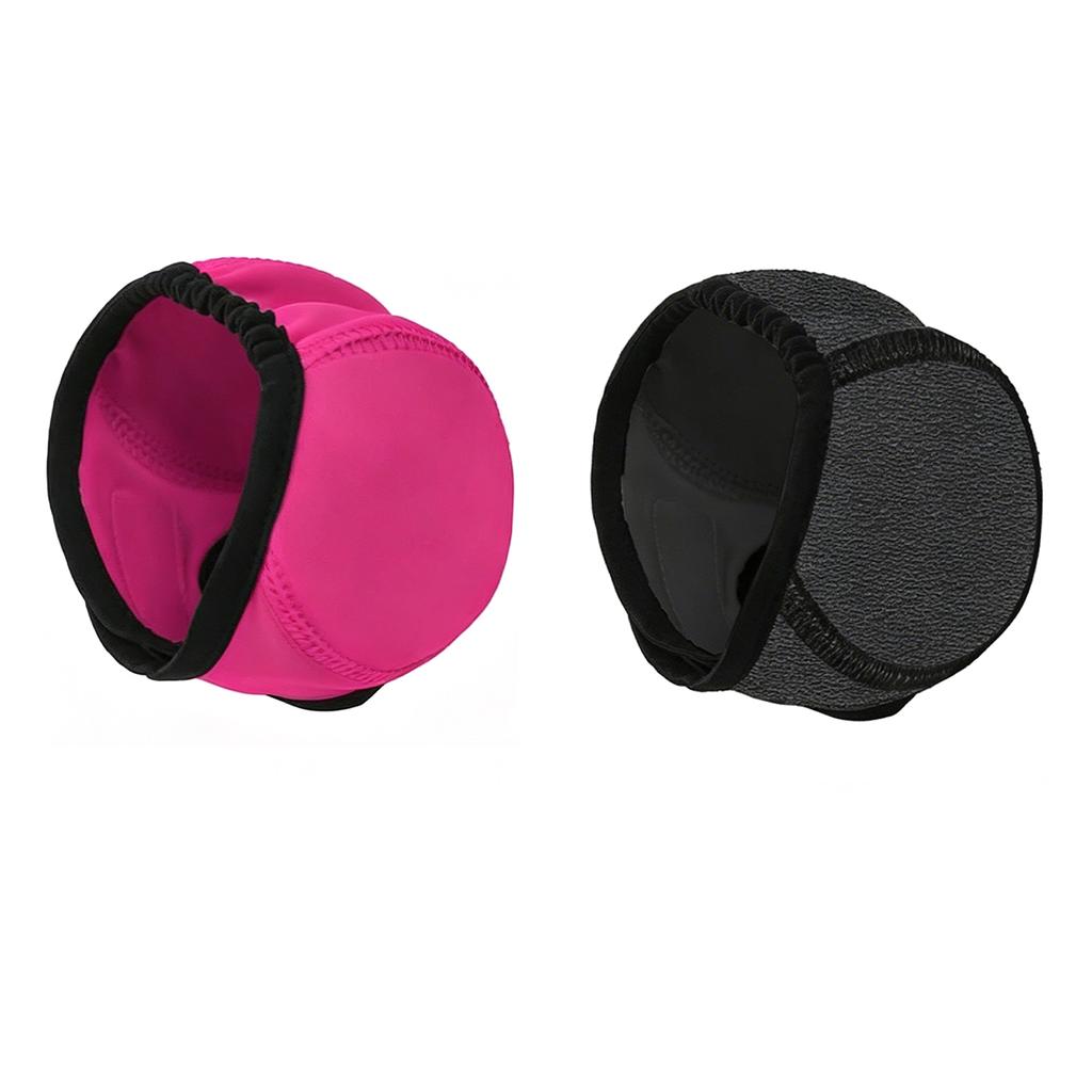 No Flap Ear Wrap Adjustable No Shake Ear Wrap with Calming Hoodie Pet Ear Cover Muffs for Bathing Grooming Drying & Noise Relief