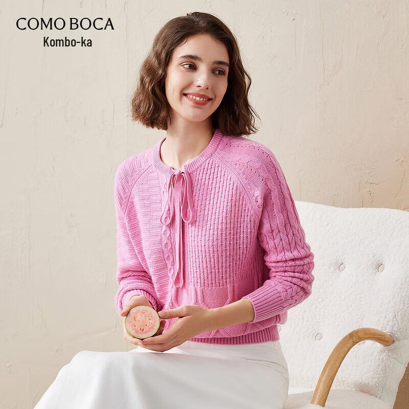 

Женский свитер из чистого кашемира утолщенной вязки с круглым вырезом 2XL