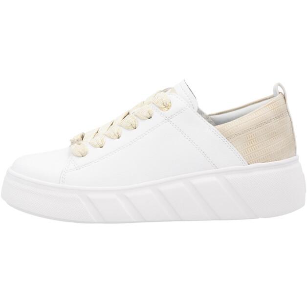 Women's Rieker W2602 White Ankle Boots
