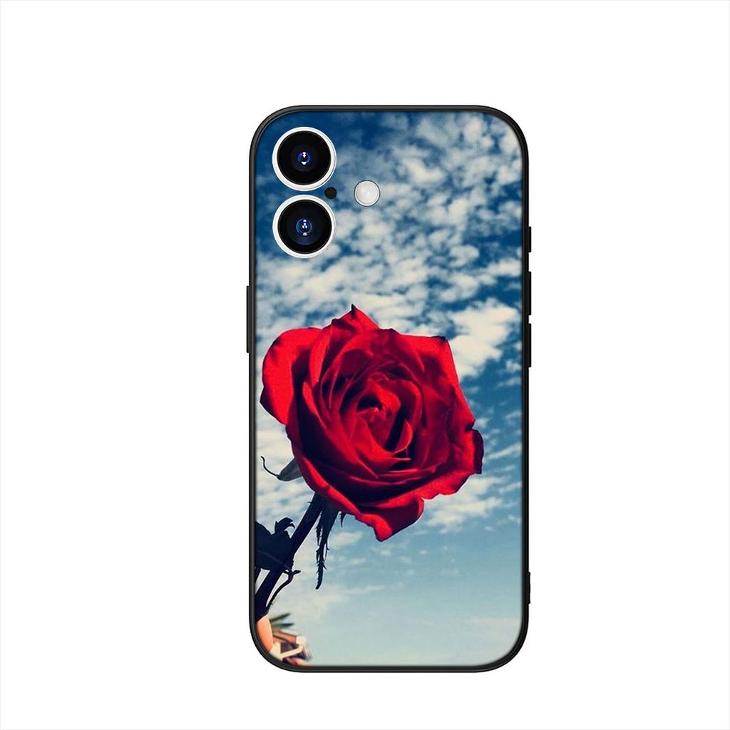 Rose Purple Lotus flower Peony Phone Cover Case for Apple iPhone 16 15 14 Plus 13 12 Mini 17 Pro Max + 16E Air 16+ ProMax Casing