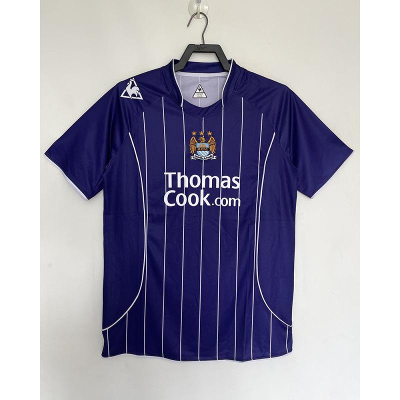 97-98 Manchester City retro drakt Nr. 17 Sun Jihai 16 Aguero 15 Harland 07-08 lang kortermet fotballtrøye