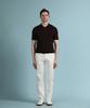 PANICALE Dark Brown Viscose Blend Polo Knit (Type B)