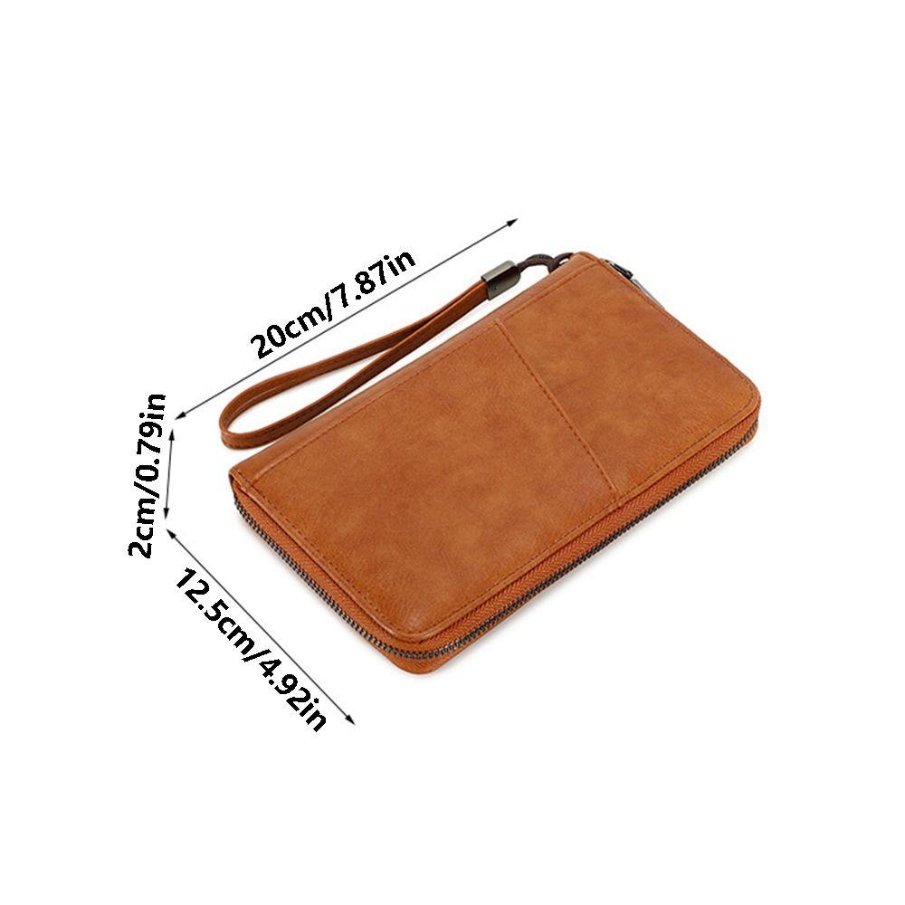 PU Leather Passport Clip Wallet Anti-Theft RFID Blocking Travel Document Bag Large Capacity Waterproof RFID Passport Holder