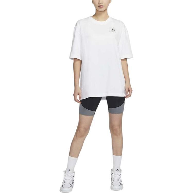 Jordan Drop Shoulder Sleeve T Shirt Women's White DD7058-100