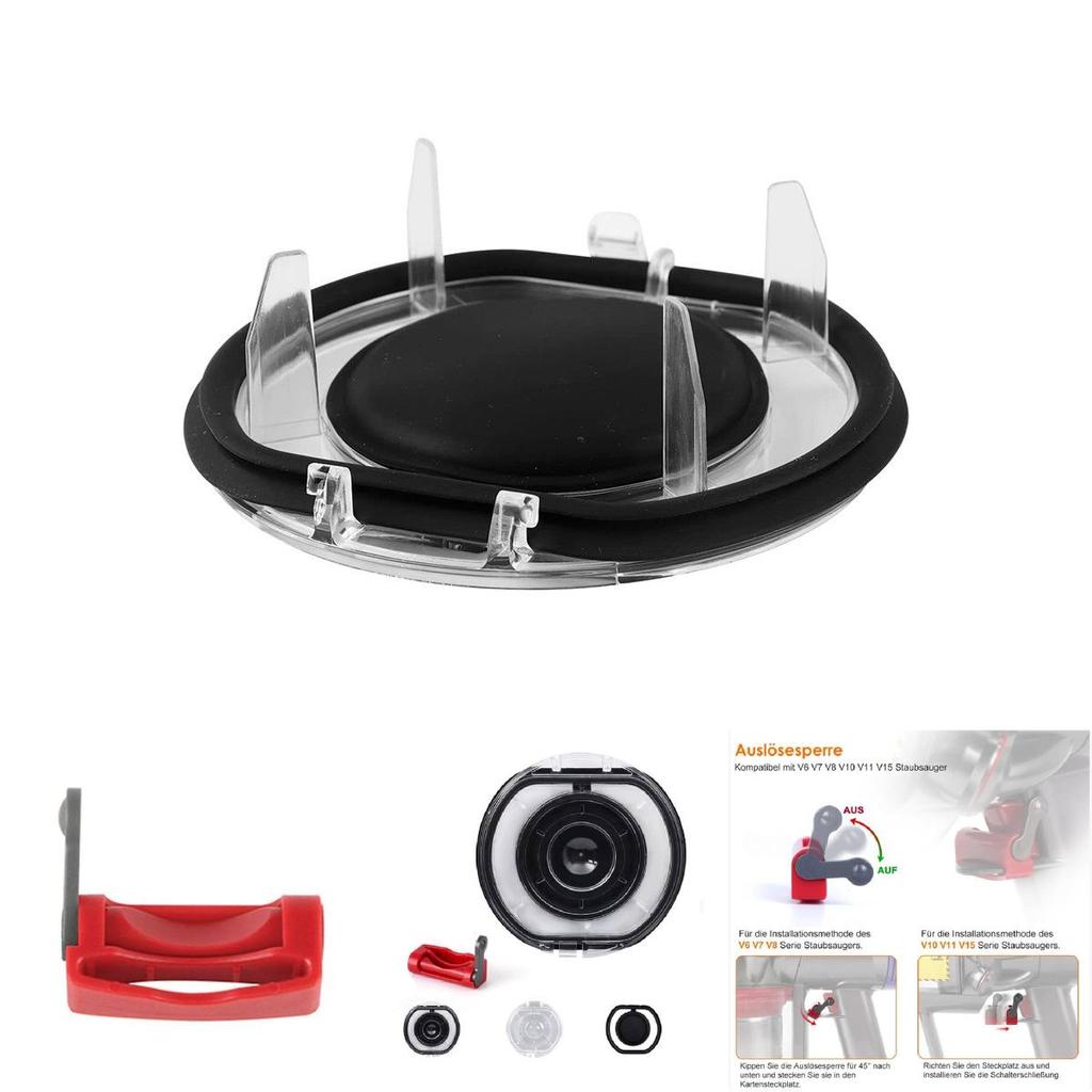 For Dyson V6 V7 V8 V10 V11 Vacuum Dust Bin Cover Seal Kit For Reliable Sealing And Durability