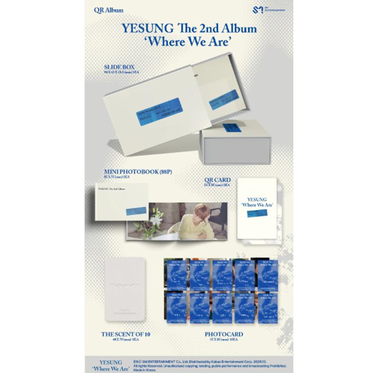 YESUNG (SUPER JUNIOR) [Where We Are] 2nd Full Album (QR ver.)