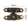 10 Stück Antikbronze Riegel Eisenverschluss Riegel Set für Schmuckschatulle Koffer Holzkiste Riegel Schnalle Möbelbeschläge