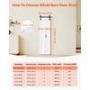 SucceBuy Bifold Barn Door 24/36/46/60/72 in x 84 in Sliding Closet Doors Header Board and Hardware Kit Included Panel Waterproof