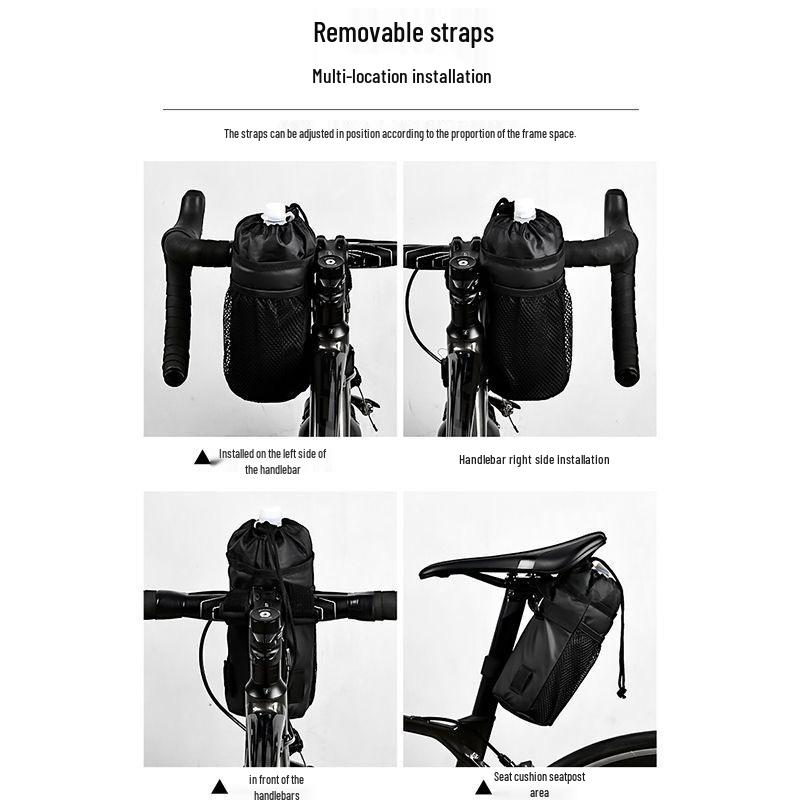 Large Capacity Waterproof Insulated Bicycle Bag: Portable Road Bike Water Bottle & Phone Holder, Mountain Bike Cycling Tool Bag