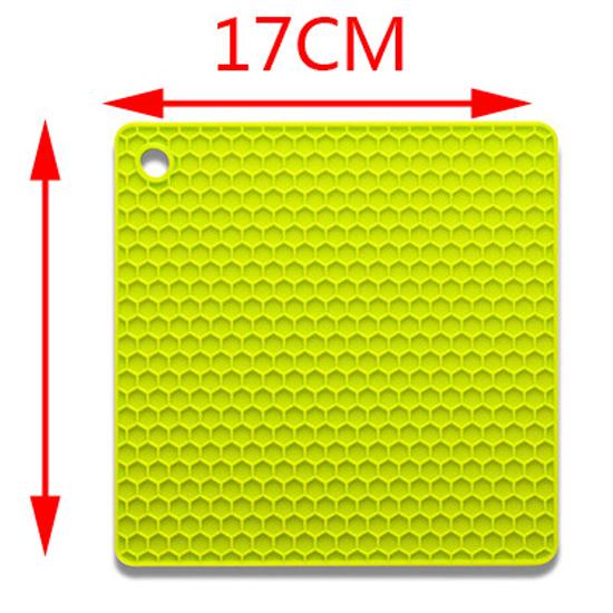 17 х 17 см силиконовый настольный коврик для завязывания мух, коврик для бусин, держатель для бус, материал для завязывания мух зелёный/жёлтый