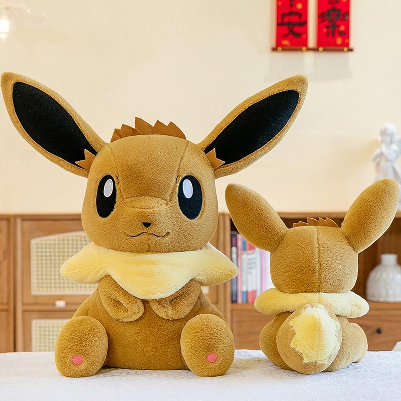 40/60/95cm Eevee Large Plush Toys Anime Doll Cute Giant Cute Cartoon Stuffed Plushie Pillow Gift for Children