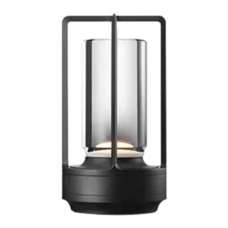 

Industrial Table Lamp for Cafe Bar 3 Levels Dimmable Crystal Atmosphere Light Black