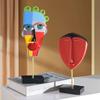 Creative European Style Crafts Bookshelf TV Bracket Decoration Handmade Sculpture Resin Abstract Sculpture Home Desk Decoration