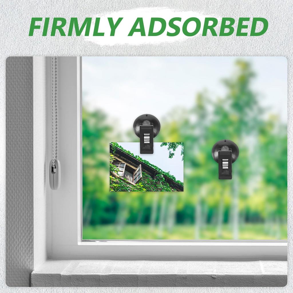 Garneck Suction Cup Clip Car Card Clamp Strong Suction Windshield