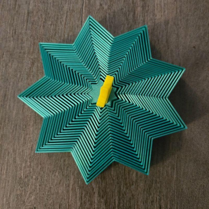 3D Printed Christmas Tree Carrot Tower Creative Spiral Octagonal Fidget Toys 3D Printed Toys Home Decor Desktop Ornament