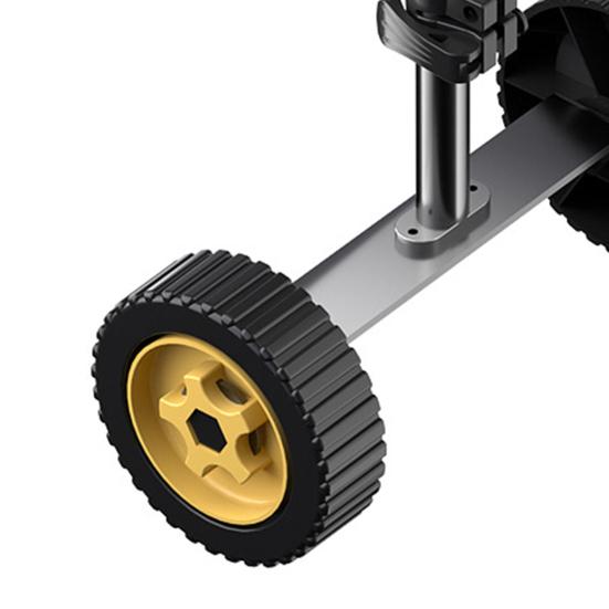 Weed Wacker Auxiliary Wheels Adjustable Height Lawn Mower Attachment Wheels Walk Behind String Trimmer Wheels for Easy Push Weed Trimmer