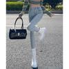 Simple High-waisted Elastic Small-footed Jeans for Women's Autumn and Winter 2025 New Thin and Slim Small Pencil Pants