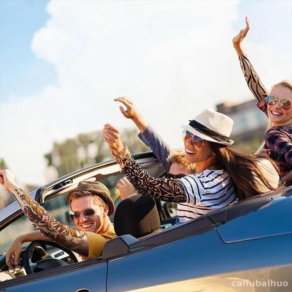 Outdoor Arm Sleeve Set Of 6  Sleeves, Seamless Unisex Floral Arm Sleeves For Cycling And Driving, Sun Arm Sleeves Arm Covers, Gift