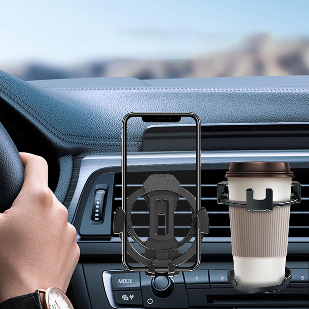 Wasserflaschenhalter für Autostreifen, Entlüftungsöffnung, faltbarer Getränkehalter, Kaffeegetränkehalter, neuartiger Spiralhaken, Telefonhalter, Ständer