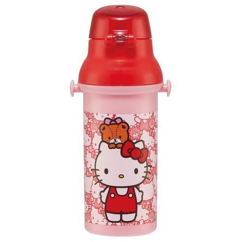 Skater Water Bottle Hello Kitty Ushiro Shiro Sanrio 480ml Children's Antibacterial Plastic Child Friendly Lightweight Made in Japan PSB5SANAG-A