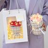 Simulation Puff Flowers Handmade Woven Finished Bouquet Wedding Party Decoration Birthday Mother's Day Valentine's Day Gift
