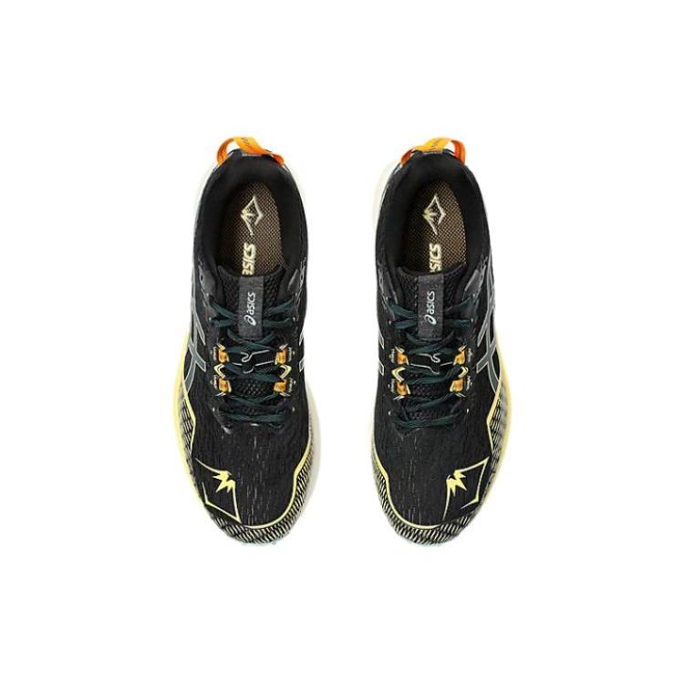 New Asics Fuji Lite 4 Black Magnetic Blue 1011B698-002